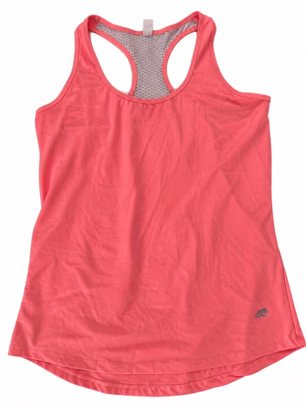 Marika Coral Pink Racerback Athletic Tank Top Small Mesh Back Yoga Workout Gym